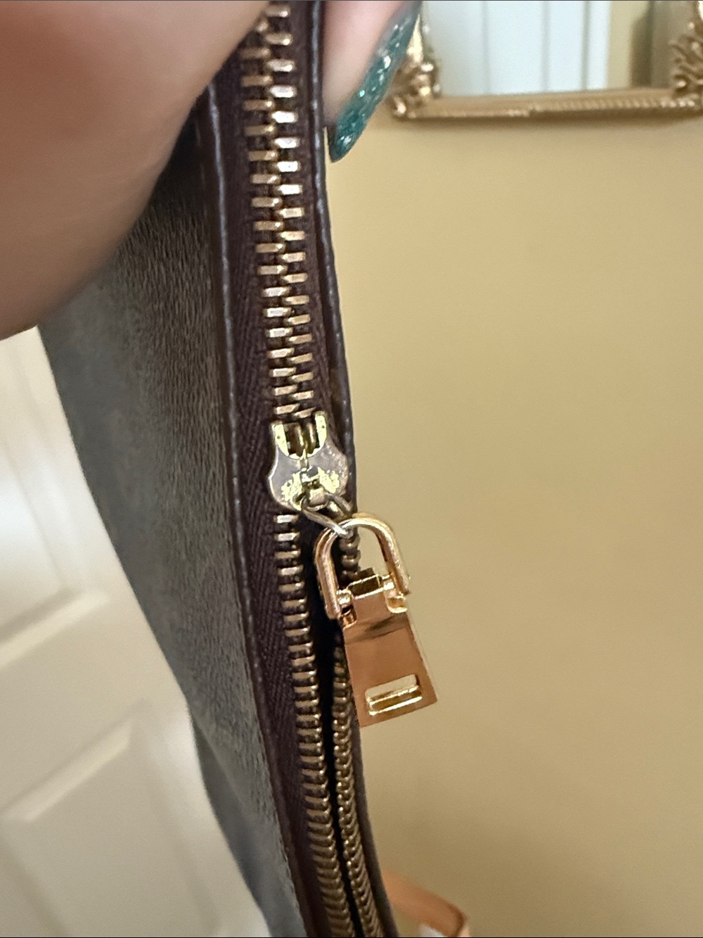 Louis Vuitton Dark Monogram Pochette Accessoires Purse - Picture 11 of 14